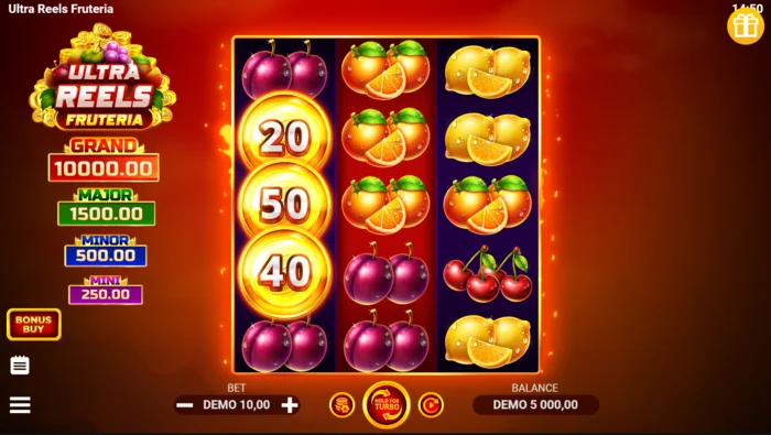 Ultra Reels Fruteria - hovedspilskærm 3x5